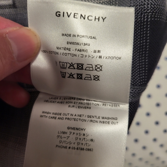 GIVENCHY 4G Motif Plaid Print Short Sleeve Shirt - Picture 7 of 8